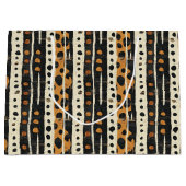 Rustic Southwestern Stripe Pattern (3) ラージペーパーバッグ (正面)