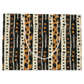 Rustic Southwestern Stripe Pattern (3) ラージペーパーバッグ (裏面)