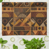 Rustic Southwestern Stripe Pattern (4) キッチンタオル (折り畳み)