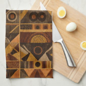 Rustic Southwestern Stripe Pattern (4) キッチンタオル (四つ折り)