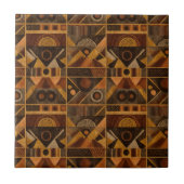 Rustic Southwestern Stripe Pattern (4) タイル (正面)