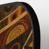 Rustic Southwestern Stripe Pattern (4) ピックルボールラケット (左詳細)