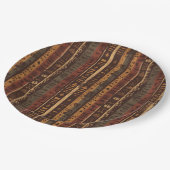 Rustic Southwestern Stripe Pattern (5) ペーパープレート (アングル)