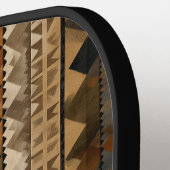 Rustic Southwestern Stripe Pattern (6) ピックルボールラケット (左詳細)