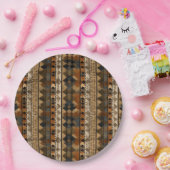 Rustic Southwestern Stripe Pattern (6) ペーパープレート (パーティー)