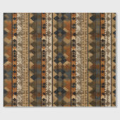 Rustic Southwestern Stripe Pattern (6) ラッピングペーパー (フラット)