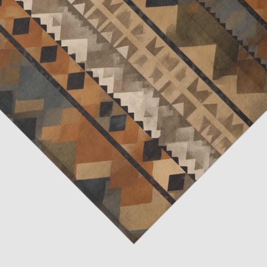 Rustic Southwestern Stripe Pattern (6) 薄葉紙 (詳細)