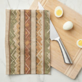 Rustic Southwestern Stripe Pattern (7) キッチンタオル (四つ折り)