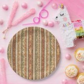 Rustic Southwestern Stripe Pattern (7) ペーパープレート (パーティー)