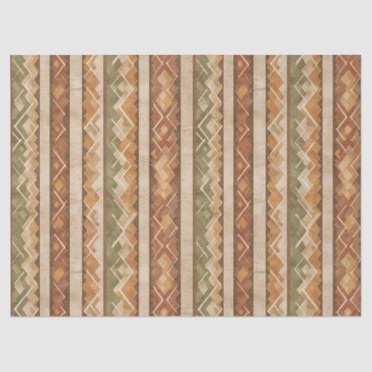 Rustic Southwestern Stripe Pattern (7) 薄葉紙 (正面)