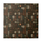 Rustic Southwestern Stripe Pattern (8) タイル (正面)
