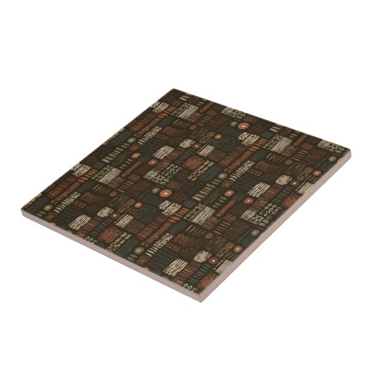 Rustic Southwestern Stripe Pattern (8) タイル (側面)