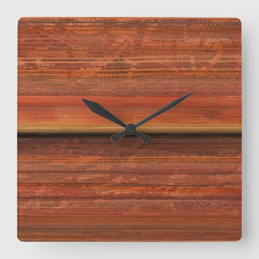 Rustic Square Wall Clock スクエア壁時計 (正面)