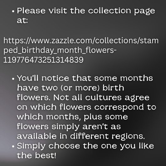 Rustic Stamped Daffodil March Birth Flower Linen カード