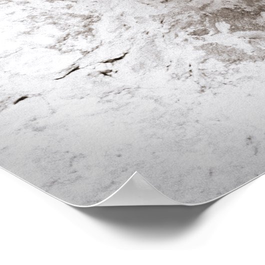 Rustic Stone Wall with Open Barn Door ポスター (角)