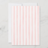 Rustic Storefront Let It Snow Girl Baby Shower 招待状 (裏面)