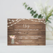 Rustic String Lights Peony Wedding RSVP (スタンド正面)