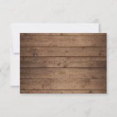 Rustic String Lights Peony Wedding RSVP (裏面)