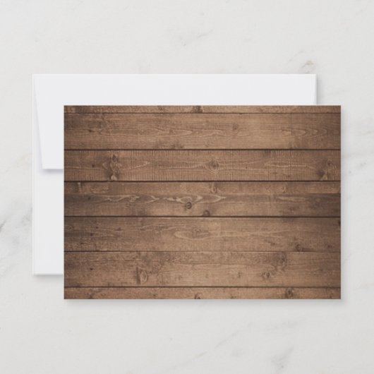 Rustic String Lights Peony Wedding RSVP (裏面)