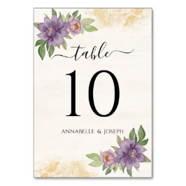 Rustic Summer aesthetic Wildflower Wedding テーブルナンバー