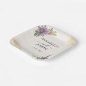 Rustic Summer aesthetic Wildflower Wedding ペーパープレート (傾斜あり)