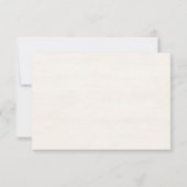 Rustic Summer aesthetic Wildflower Wedding 出欠カード (裏面)