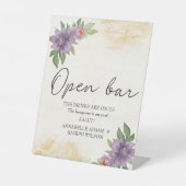 Rustic Summer aesthetic Wildflower Wedding 台座サイン (正面)