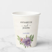 Rustic Summer aesthetic Wildflower Wedding 紙コップ (裏面)