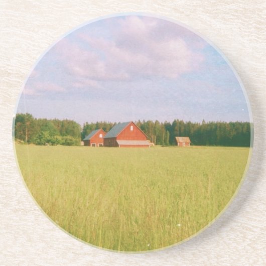 Rustic summer field, Helsingia, Sweden コースター (正面)