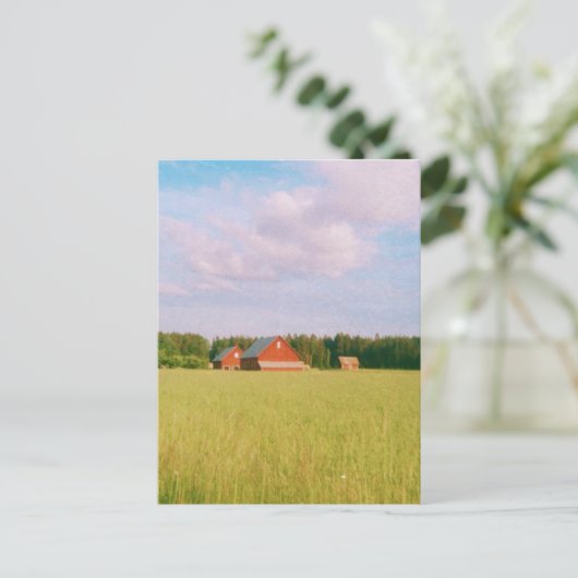 Rustic summer field, Helsingia, Sweden ポストカード (スタンド正面)
