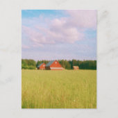 Rustic summer field, Helsingia, Sweden ポストカード (正面)