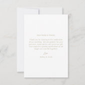 Rustic Summer Meadow Wildflower Wedding Thank You  招待状 (裏面)