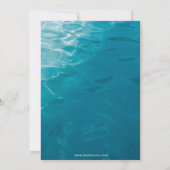 Rustic Summer Swimming Pool Party Birthday  招待状 (裏面)