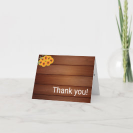 Rustic Sunflower サンキューカード