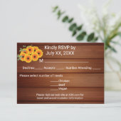 Rustic Sunflower 出欠カード (スタンド正面)