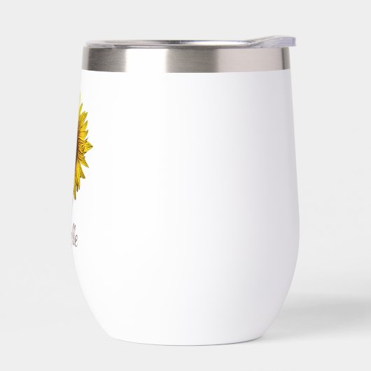 Rustic Sunflower Boho Botanical Personalized (左面)