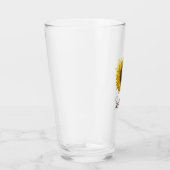 Rustic Sunflower Boho Floral Personalized  タンブラーグラス (右)