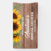 Rustic Sunflower Bridal Shower Welcome Sign 横断幕 (縦)