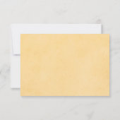 Rustic Sunflower Country Chic Wedding 出欠カード (裏面)