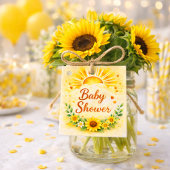 Rustic Sunflower Floral Celebration フェイバータグ