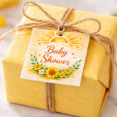 Rustic Sunflower Floral Celebration フェイバータグ