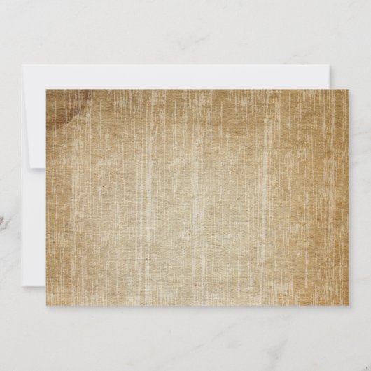 Rustic Sunflower Save the Date 招待状 (裏面)