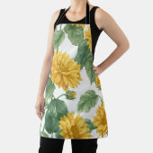 Rustic Sunflower Watercolor Floral Boho Farmhouse  エプロン (インサイチュ)
