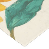 Rustic Sunflower Watercolor Floral Farmhouse テーブルクロス (アングル)