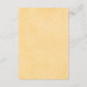 Rustic Sunflower Wedding Details Enclosure Card エンクロージャーカード (裏面)