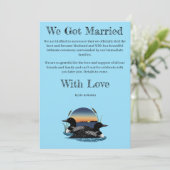 Rustic Sunset Vintage Loons Lake  招待状 (スタンド正面)