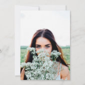 Rustic Sweet 16 Birthday Party 招待状 (裏面)