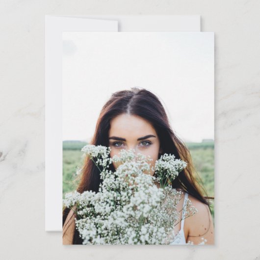 Rustic Sweet 16 Birthday Party 招待状 (裏面)