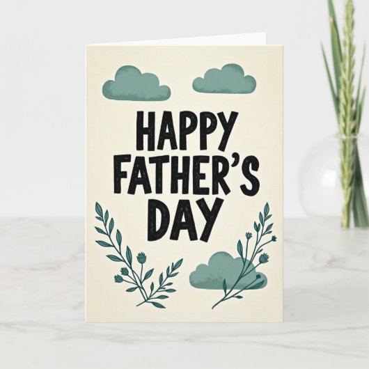 Rustic Sweet Fathers Day Card カード (正面)
