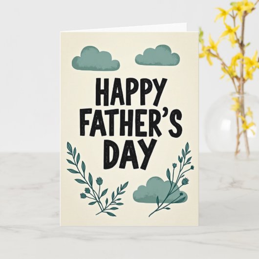 Rustic Sweet Fathers Day Card カード (黄色い花)